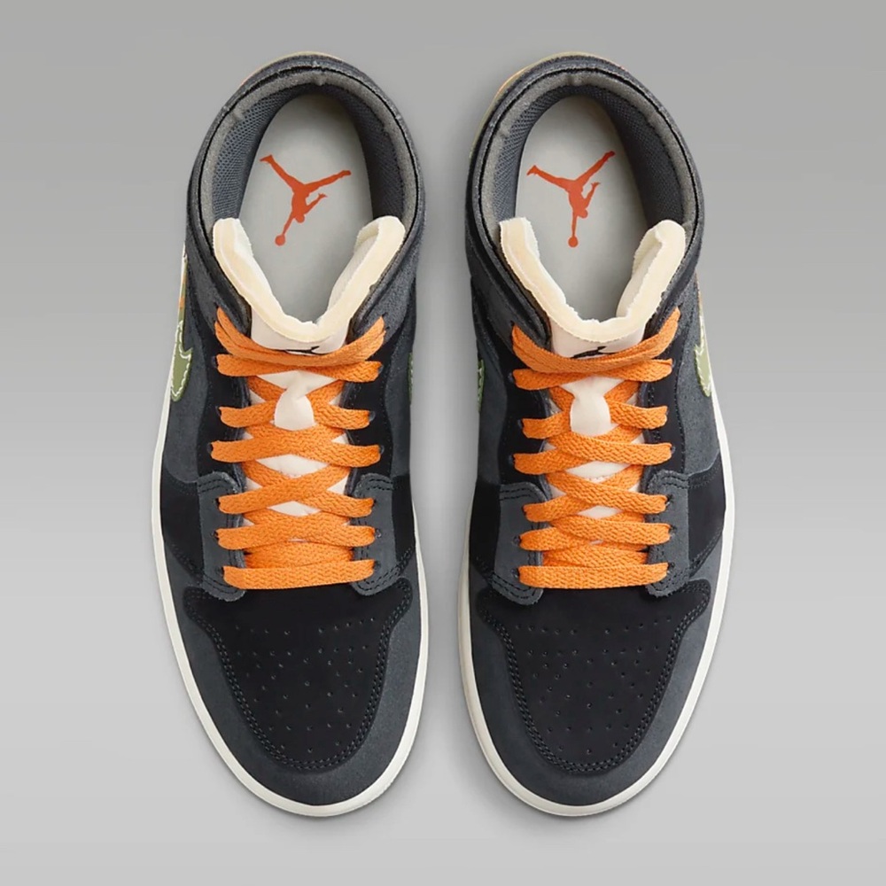 New in box Nike Air Jordan 1 Mid SE Craft AJ1 Anthracite Light Olive 10.5